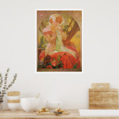 Poster Alphonse Mucha. Lefevre-Utile, Sarah Bernhardt (Cuisine)