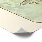 Poster Alphonse Mucha, Les Saisons (1896) Printemps (Coin)