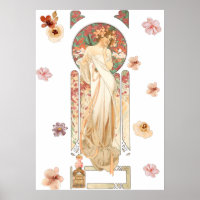 Alphonse Mucha - Lithographie de l'essence de Sylv