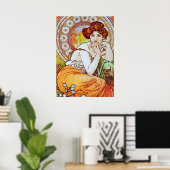 Poster Alphonse Mucha Magnifique femme Art Nouveau #15 (Bureau à domicile)