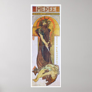 Poster Alphonse Mucha. Medee, 1898