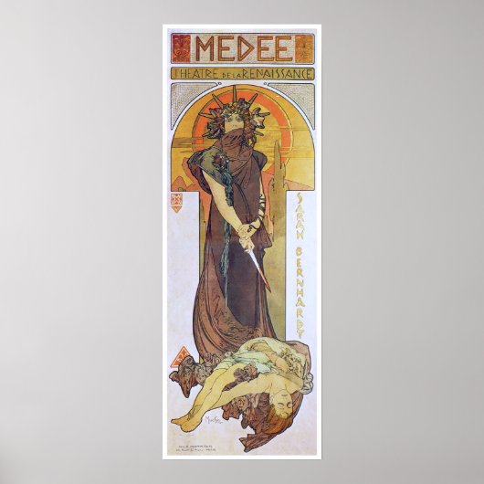 Poster Alphonse Mucha. Medee, 1898 (Devant)