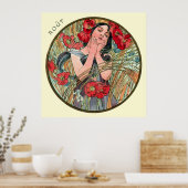 Poster Alphonse Mucha Mois D'Août (Cuisine)