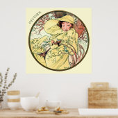 Poster Alphonse Mucha Mois De Février (Cuisine)