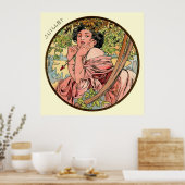 Poster Alphonse Mucha Mois De Juillet (Cuisine)