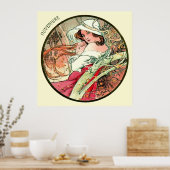 Poster Alphonse Mucha Mois De Novembre (Cuisine)
