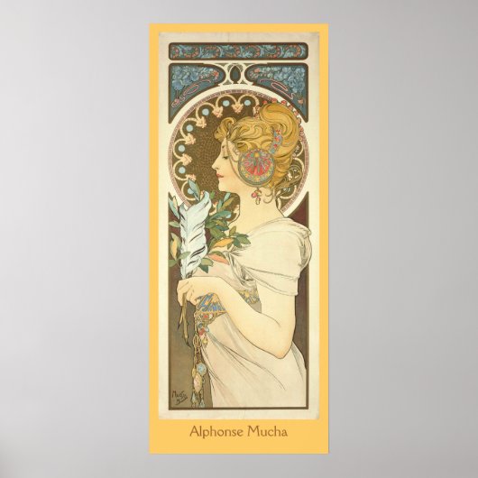 Poster Alphonse Mucha Peinture (Devant)