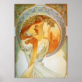 Poster Alphonse Mucha - Poésie (Devant)