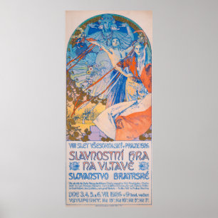 Poster Alphonse Mucha pour Sokol Festival (1926)