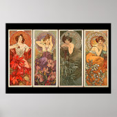Poster Alphonse Mucha Precious Stones (Devant)