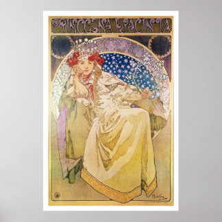 Poster Alphonse Mucha. Princezna Hyacinta, 1911