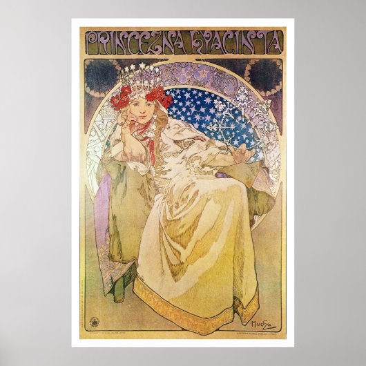 Poster Alphonse Mucha. Princezna Hyacinta, 1911 (Devant)