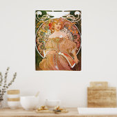 Poster Alphonse Mucha, Reverie/Daydream, 1896. (Cuisine)