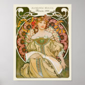 Poster Alphonse Mucha Rêverie Daydream CC0879 Art Nouveau (Devant)