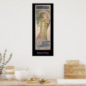 Poster Alphonse Mucha - Sarah Bernhard Peinture (Cuisine)