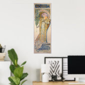 Poster Alphonse Mucha - Sarah Bernhard Peinture (Bureau à domicile)