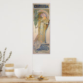 Poster Alphonse Mucha - Sarah Bernhard Peinture (Cuisine)