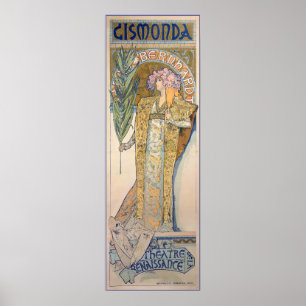 Poster Alphonse Mucha - Sarah Bernhard Peinture