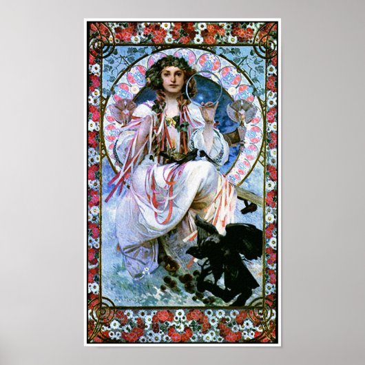 Poster Alphonse Mucha - Slavie - Art Nouveau - Sécession (Devant)