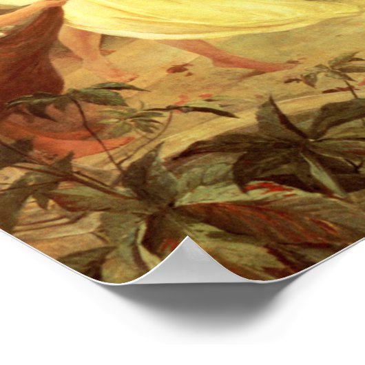 Poster Alphonse Mucha Spirit of Spring (Coin)