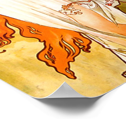 Poster Alphonse Mucha Spring (Coin)