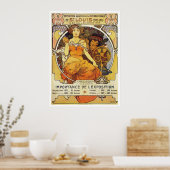 Poster Alphonse Mucha. St Louis Expo 1903 (Cuisine)