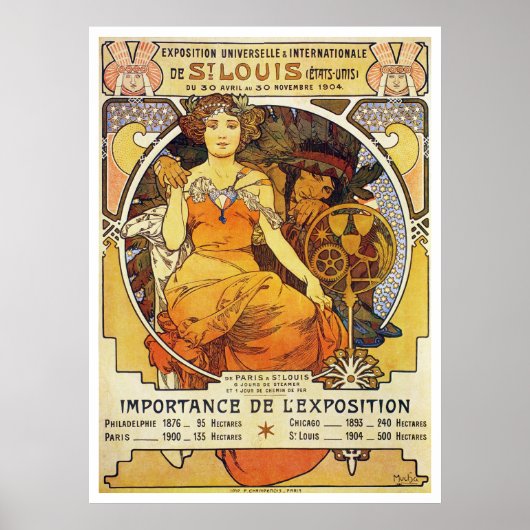 Poster Alphonse Mucha. St Louis Expo 1903 (Devant)
