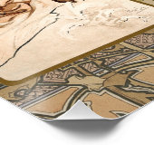 Poster Alphonse Mucha The Seasons 1897 Art Nouveau (Coin)