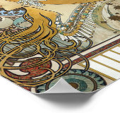 Poster Alphonse Mucha Zodiac restauré (Coin)