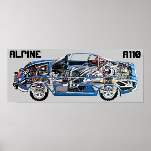 POSTER ALPINE A110 (Devant)
