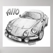 Poster Alpine A110 (Devant)