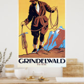 Poster Alpiniste à Grindelwald, Suisse (Cuisine)