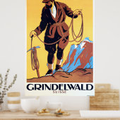 Poster Alpiniste en Grindelwald, Suisse (Cuisine)