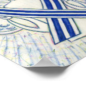 Poster ALS Sensibilisation Ruban Angel Art Imprimer Poste (Coin)