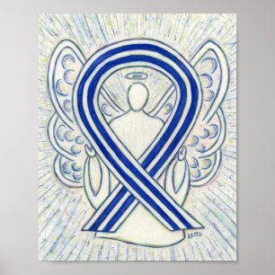 Poster ALS Sensibilisation Ruban Angel Art Imprimer Poste