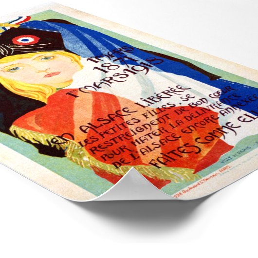 Poster Alsace libérée - Français (Coin)