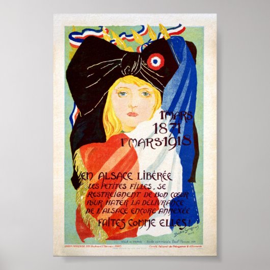 Poster Alsace libérée - Français (Devant)