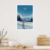 Poster Alta Utah Skis dans l'impression de neige - Statio (Cuisine)