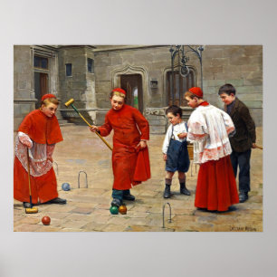 Poster Altar Boys ~ Playing Croquet ~Paul Chocarne-Moreau