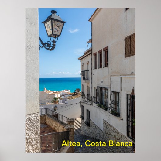 Poster Altea, Coût Blanca, Espagne (Devant)