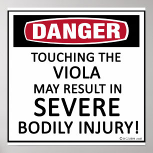 Poster Alto de danger