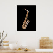 Poster Alto saxophone (Cuisine)