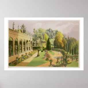 Poster Alton Gardens, from 'The Gardens of England', 1857