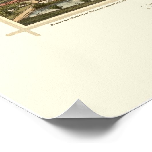 Poster Alton, NH Panoramic Map - 1888 (Coin)