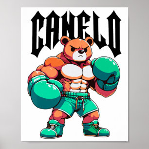 Poster Alvarez Mexicano Boxe Ours Mexicano Pride Patriot 