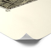 Poster Alvord, TX Carte panoramique - 1890 (Coin)