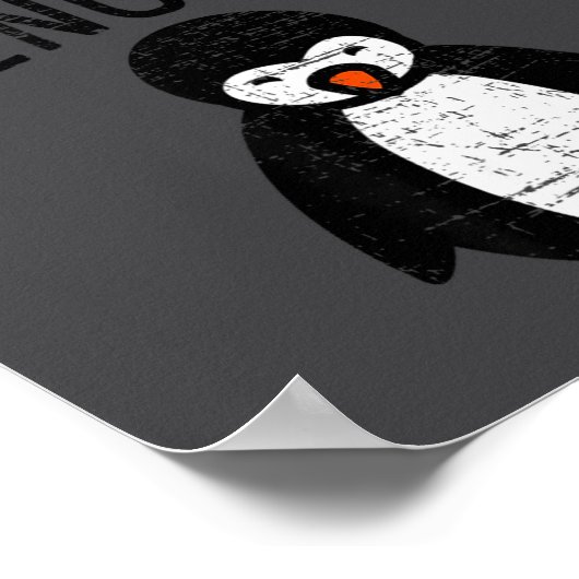 Poster Always Be Yourself Funny Penguin Quote Design  (Coin)