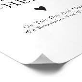 Poster Always In Our Hearts Wedding Remembrance Sign (Coin)