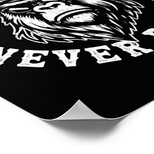 Poster Always Tired Never Broke Funny Monkey (on Back)  (Coin)