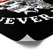 Poster Always Tired Never Broke Funny Skull (on Back)  (Coin)